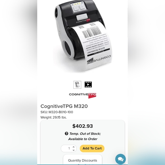 Cognitive M3 Printer (label printer) - Picture 7 of 9